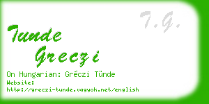 tunde greczi business card